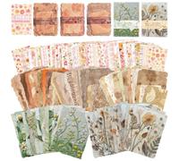 YiiHHooN Lot de 180 Feuilles de Papier Scrapbooking, Multicolore Papier Décoratif, Style Vintage Art Déco pour Collages DIY et Papiers de Scrapbooking pour Journaux Carnets Albums Photo