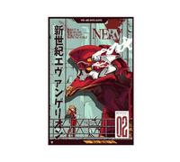 yiili Poster Anime Neon Genesis Evangelion sur toile - Décoration pour chambre à coucher, bureau, chambre - Cadeau sans cadre - 30 x 45 cm