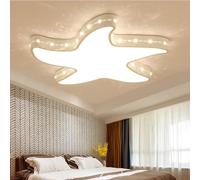 YiiNaio Plafonnier moderne blanc 52 cm LED à intensité variable avec télécommande créatif étoile de mer éclairage pour chambre d'enfant, chambre à coucher, salon, salle à manger
