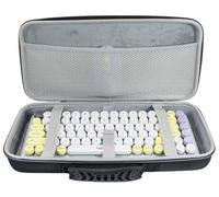YIIWAY 75% 84 Touches Clavier Étui, Rigide Housse Coque Compatible avec Logitech MX Keys Mini Minimalis/MX Mechanical Mini/Pebble Keys 2 K380s / Pop Icon Keys, Étui Seulement - Noir YC85001