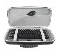 YIIWAY 75% 84 Touches Clavier Étui, Rigide Housse Coque Compatible avec Razer BlackWidow V3 Mini HyperSpeed/BlackWidow V4 Pro 75% / Huntsman V3 Pro Mini, Étui Seulement - Noir YC85003