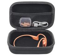 YIIWAY Étui Rigide Housse Coque Compatible avec Casque à Conduction osseuse SHOKZ OpenRun/JBL/SANOTO/IFECCO/LOBKIN/Phillips/Guudsoud/Monodeal, Étui Seulement - Noir YC80112