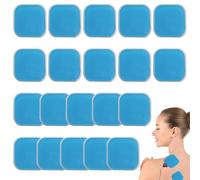 YIIWONI Électrodes pour Électrostimulateur, Coussinets de Gel Chauffant, 20 Pièces 45 x 45mm, Soulagement des Douleurs Menstruelles et Musculaires, Compatibles TENS et EMS