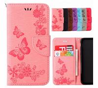 Yiizy Coque Compatible avec Compatible avec Sony Xperia XZ1 / F8342 Etui, Pochette Coque Housse Cuir Flip Silicone TPU Coquille Portefeuille Média Fente pour Carte Protecteur Poche (Rose)