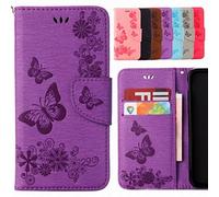 Yiizy Coque Compatible avec Compatible avec Sony Xperia XZ1 / F8342 Etui, Pochette Coque Housse Cuir Silicone TPU Coquille Portefeuille Média Fente pour Carte Protecteur Poche (Pourpre)