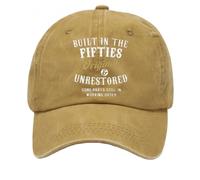 yijan Baseball Cap Collection · Fifties - Original & Unrestored - Designed for Those Who Carry Their Era (Yellow)