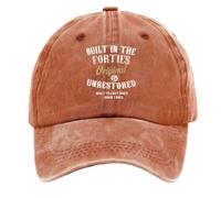 yijan Baseball Cap Collection · Forties - Original & Unrestored - Designed for Those Who Carry Their Era (Orange)