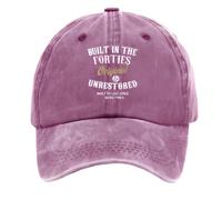 yijan Baseball Cap Collection · Forties - Original & Unrestored - Designed for Those Who Carry Their Era (Pink)
