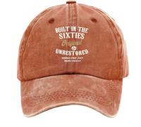 yijan Baseball Cap Collection · Sixties - Original & Unrestored - Designed for Those Who Carry Their Era (Orange)