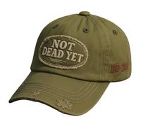 yijan Not Dead Yet DD-214 Veterans Casual Hat Adjustable Cotton Vintage Cap (Army Green)