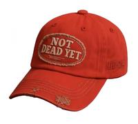 yijan Not Dead Yet DD-214 Veterans Casual Hat Adjustable Cotton Vintage Cap (Red)