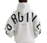 yijan Unisex Essential Hoodie Oversized Christian Heavyweight Faith Sweatshirt Essential Streetwear Sweatshirt (White-Forgiven,Grand)
