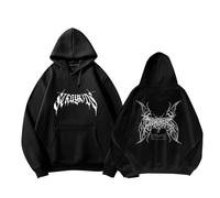 YiJee Stray-K - SKZ Ate - Sweat à Capuche - pour Femme, Noir Fin - C, XL