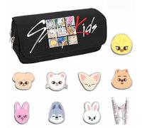 YiJee Stray-K SKZ SKZOO Stays Kpop Trousse à crayons multifonction avec porte-clés Rose, Asp13, 20*10*7.5cm, Décontracté