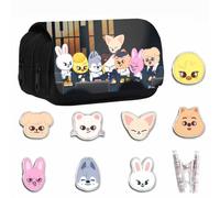 YiJee Stray-K Trousse en toile avec 7 classeurs SKZOO, fans de KPOP, coffret cadeau Stray-K