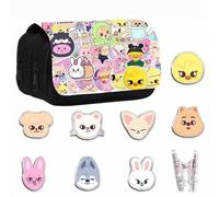 YiJee Stray-K Trousse en toile avec 7 classeurs SKZOO, fans de KPOP, coffret cadeau Stray-K