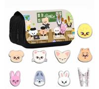 YiJee Stray-K Trousse en toile avec 7 classeurs SKZOO, fans de KPOP, coffret cadeau Stray-K