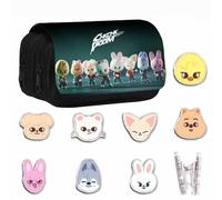 YiJee Stray Kids Trousse en toile avec 7 classeurs SKZOO, fans de KPOP, coffret cadeau Stray Kids