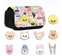 YiJee Stray Kids Trousse en toile avec 7 classeurs SKZOO, fans de KPOP, coffret cadeau Stray Kids
