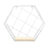 YIJIAHUI Étagère murale flottante en bois nordique - Étagère murale en fer à suspendre - Étagère de rangement flottante pour plantes, bibliothèque, cuisine
