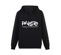 YIJIALIN Unisex Sweatshirt with Paiste Cymbals Sounds Gongs Hooded with Drawstring Pockets Black L