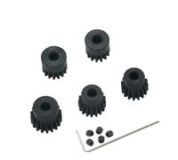 YijiaLink 5-Pack Engrenages à Pignon en Acier 48P 14T 15T 16T 17T 18T avec Vis pour Arbre de 3,175mm 1/10 RC Moteur Brosse sans Balais