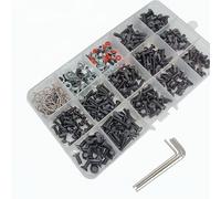 YijiaLink 500pcs Kit de Vis Universel Voiture RC Assortiment de Vis Quincaillerie de Fixation Compatible avec Axial Redcat HPI Arrma Losi 1/8 1/10 1/12 1/16 Voitures RC Trucks Crawler