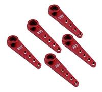 YijiaLink 5pcs Klaxons servo en Aluminium 25T 37 mm M2,5 Fils en métal 25 Dents pour Extension de Bras de Direction Compatible avec Futaba Savox Power HD HSP Servos RC Voiture Camion