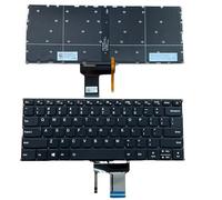 YIJIATech Clavier de rechange avec tournevis US pour Lenovo Ideapad 320S-13IKB 720S-14IKB K42-80 V720-14 V720-14IKB 7000-13 V530S Noir avec rétroéclairage, touche d'alimentation, clavier d'ordinateur