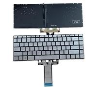 YIJIATech Clavier de remplacement avec tournevis US Layout pour HP Pavilion X360 14-BA 14T-BA 14M-BA 14-BS Series/14-BW 14-BF 14m-CD 14m-DH 14m-CF 14-DK (G) Silver Backlit Laptop Keyboard