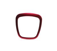YIJIAVSX Autocollant pour Volant Autocollants Couverture Logo Central Volant Accessoires D'intérieur Garniture pour A-UDI A4 B6 B7 B8 A6 C6 A5 Q7 Q5 A3 Style Voiture Housse Volant(Rouge)