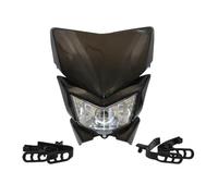 YIJIAVSX Phare Moto pour KLX 250 450 KMX 125 KDX ZZR WR KX KLR KLE 110 125 140 300 650 12 V 35 W Phare De Moto(Black)