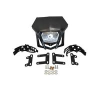 YIJIAVSX Phare Moto pour Suzuki DRZ RMZ RM 85 125 250 Phare De Moto Tout-Terrain Carénage De Phare Universel(Black)