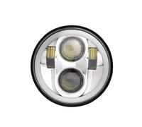 YIJIAVSX Phares LED pour Moto Phare Noir De 5,75 Pouces pour Harley pour Sportster 1200 883 Street 500 750(B)