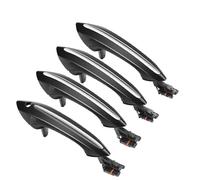 YIJIAVSX Poignées De Porte Extérieure 4 Poignées Porte Extérieures Confort Pour Voiture Avant Arrière Gauche/droite Compatibles Avec Les Séries 5 6 7 F07 F10 F11 F06 F12 F13 F01 F02(Black)