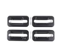YIJIAVSX Poignées De Porte Extérieure Autocollant De Poignée De Porte Extérieure En ABS Argent Brillant Pour Hummer H2 2003 2004 2005 2006 2007 2008 2009(Matte black)
