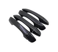 YIJIAVSX Poignées De Porte Extérieure Autocollants De Garniture De Poignée De Porte En Fibre De Carbone Pour VW Pour POLO MK6 AW BZ 2017~2023
