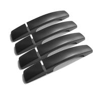 YIJIAVSX Poignées De Porte Extérieure Kit De Garnitures De Poignées De Porte Pour LR4 LR2 Pour Discovery Pour Freelander 2 Pour Range Rover Sport HSE TDV8(Matt black)