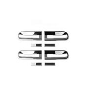 YIJIAVSX Poignées De Porte Extérieure Poignée De Porte Extérieure/couvercle De Porte Extérieur (4/8 Pièces) En Plastique ABS Pour Hyundai Pour Staria 2021-2026(Door Bowl Chrome)