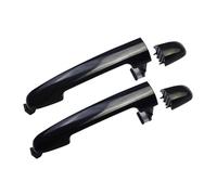 YIJIAVSX Poignées De Porte Extérieure Pour Hyundai Pour Sonata 2006-2010 2.4L 3.3L 1/2/4 Pcs Noir/Chrome Poignée De Porte Extérieure Voiture Avant Arrière Gauche Droite(Rear Pair Black)