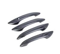 YIJIAVSX Poignées De Porte Extérieure Pour Hyundai Pour Sonata 2024 2025 2026 - Autocollant De Protection Aspect Fibre De Carbone Pour Poignées De Porte Extérieures(ABS Black Plastic)
