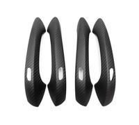 YIJIAVSX Poignées De Porte Extérieure Pour Porsche Pour Panamera 971 4S GTS Turbo 2017-2021 Poignée Porte Extérieure En Fibre De Carbone Avec Coque De Protection Décorative(Matte Black)