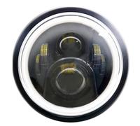 YIJIAVSX pour Suzuki Phare LED Rond Noir pour Moto De 7,5 Pouces Feu De Croisement Support De Phare De 7 Pouces(B)