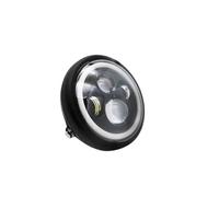 YIJIAVSX pour Suzuki Phare LED Rond Noir pour Moto De 7,5 Pouces Feu De Croisement Support De Phare De 7 Pouces(E)