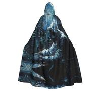 YIJIAYH Cape à capuche pour adulte avec imprimé attaque de hacker pour Halloween, carnaval, cosplay, fête de Noël, événements à thème