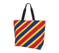 YIJIAYH Sac à bandoulière grande capacité avec poche pour femme Motif drapeau de la Roumanie