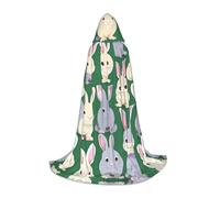 YIJIAYUN Cape à capuche élégante et confortable pour adolescent avec imprimé lapin, excellente pour les événements à thème et au quotidien