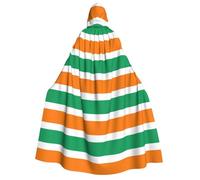 YIJIAYUN Cape à capuche imprimée drapeau de la Côte d'Ivoire pour adulte pour Halloween, carnaval, cosplay, fête de Noël, événements à thème