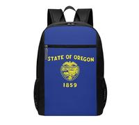 YIJIAYUN Sac à dos de grande capacité 43,2 cm avec imprimé drapeau de l'État de l'Oregon pour l'école et l'extérieur, pour homme et femme.