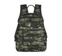 YIJIAYUN Sac à dos léger à imprimé camouflage numérique, robuste, durable pour aller à l'école, le travail, le shopping, les voyages
